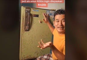 Man’s 42-year-old vintage Singer fridge fetches RM20,000 after TikTok post goes viral (VIDEO)