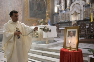 Italy PM says Pope Francis jovial, improving