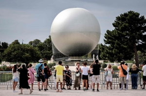 Paris’s giant Olympic balloon is back, and it’s here to stay for summer
